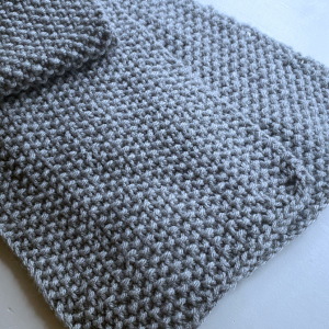 Waffle knit scarf free knitting pattern