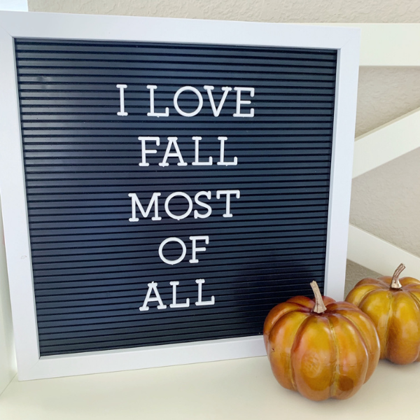 fall letter board ideas