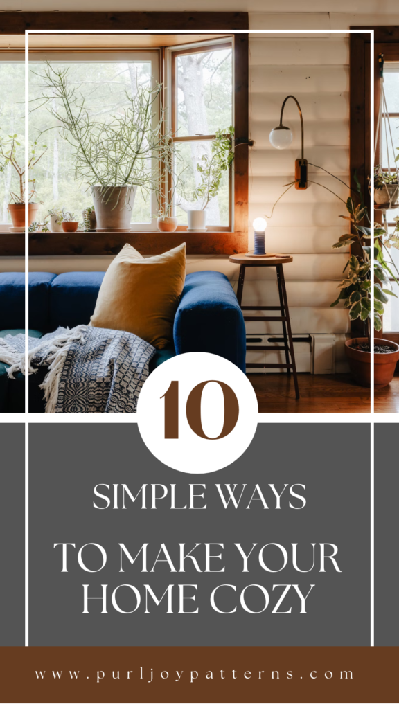 10 Simple ways to make your home cozy this fall season. Warm and cozy decor and aesthetic.